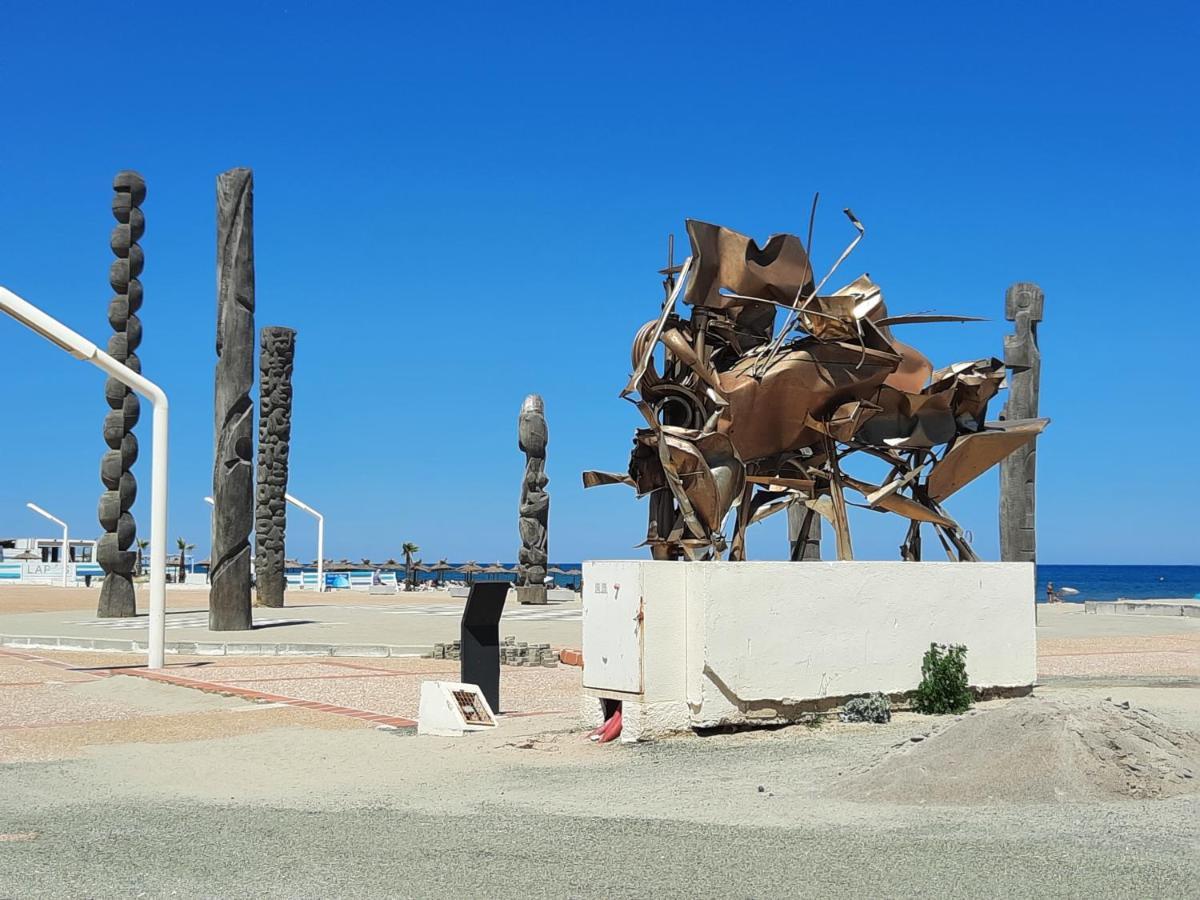 Appartement Vue Mer, Acces Direct Plage, Parking Privatif Le Barcarès Exteriör bild