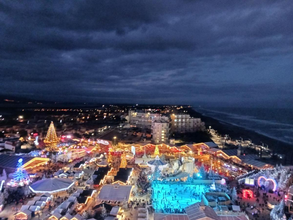 Appartement Vue Mer, Acces Direct Plage, Parking Privatif Le Barcarès Exteriör bild