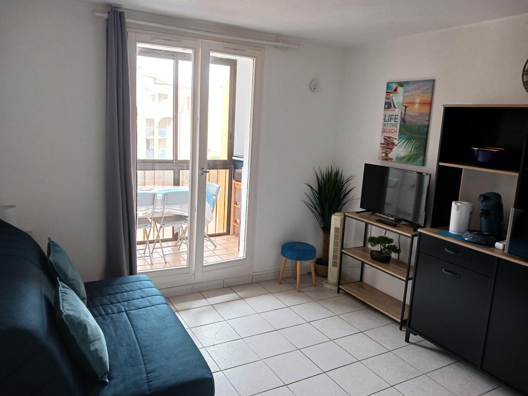 Appartement Vue Mer, Acces Direct Plage, Parking Privatif Le Barcarès Exteriör bild
