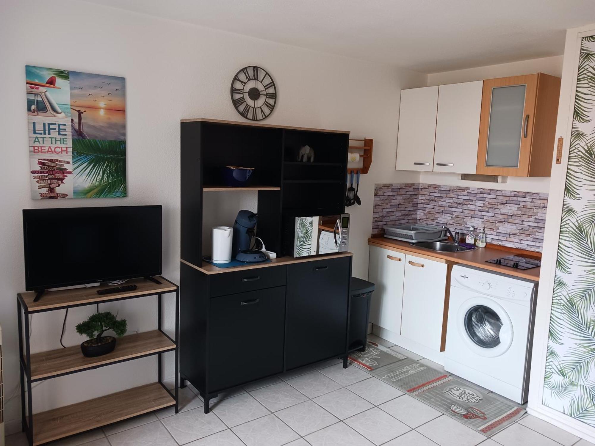 Appartement Vue Mer, Acces Direct Plage, Parking Privatif Le Barcarès Exteriör bild